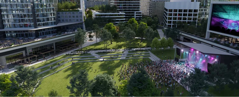 Vue de l'espace spectacles aux Galeries Laval
