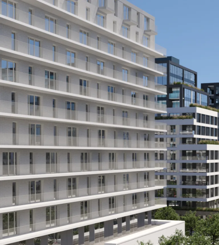 Facade d'un édifice moderne